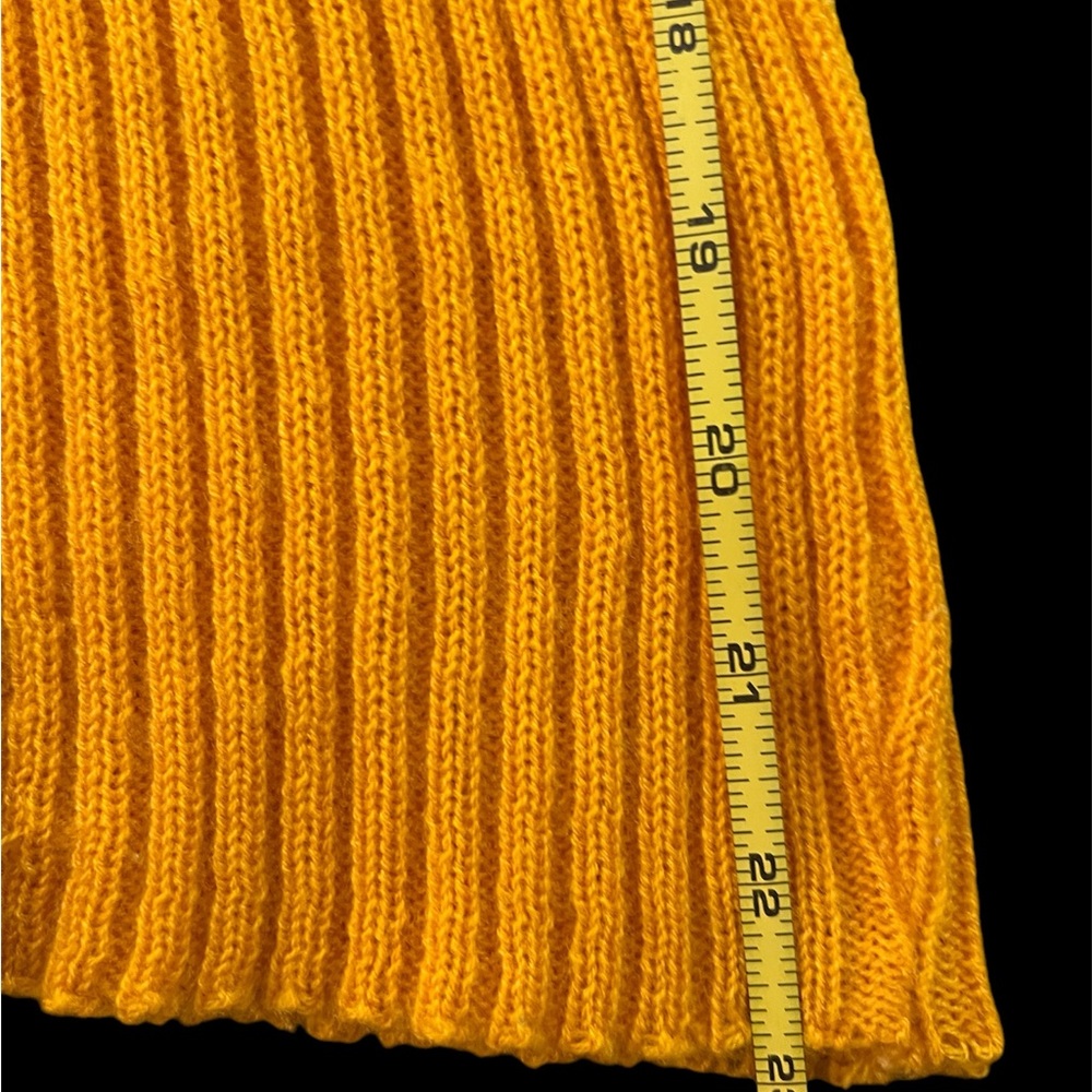 Vintage Late 60s Little Lisa Ruffle Sweater V Neck Size S - Picture 10 of 14